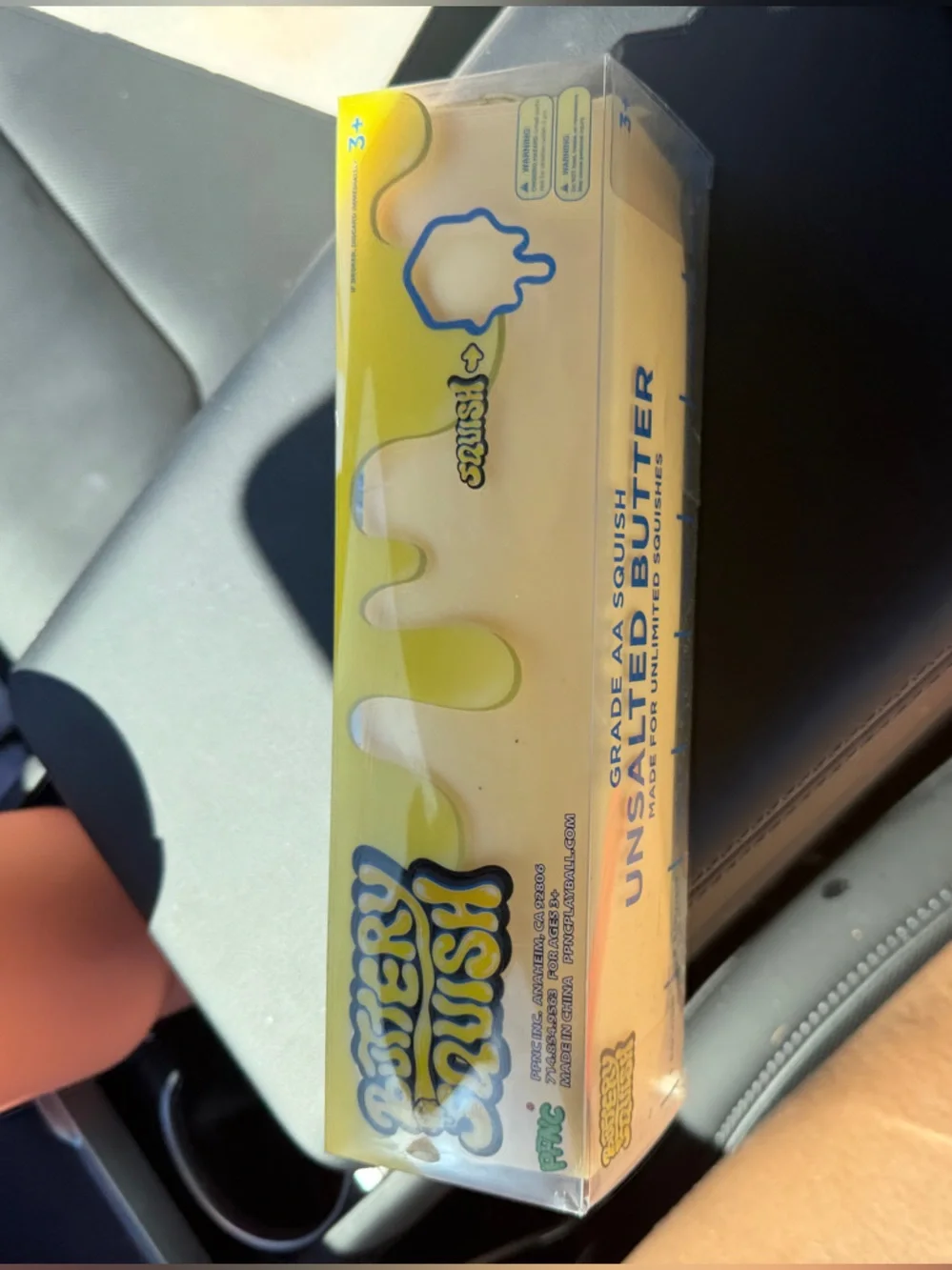 Unsalted Butter Kids Squishy Toy — Yellow
